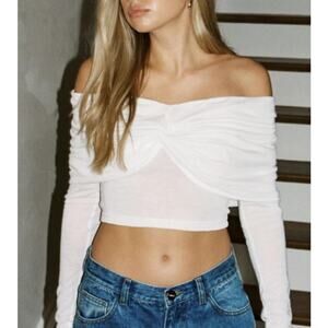 NWOT SNDYS Madris Off Shoulder Top, Medium